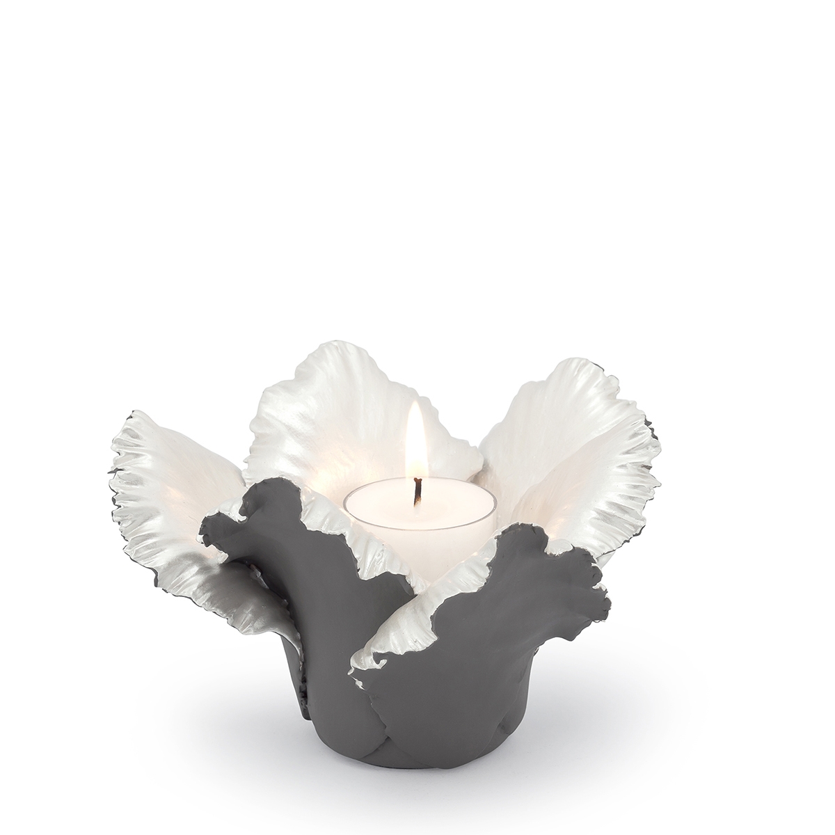 300051,02 ABHIKA ПОДСВЕЧНИК ТЮЛЬПАН SILVER 300051.02 - Вид №3