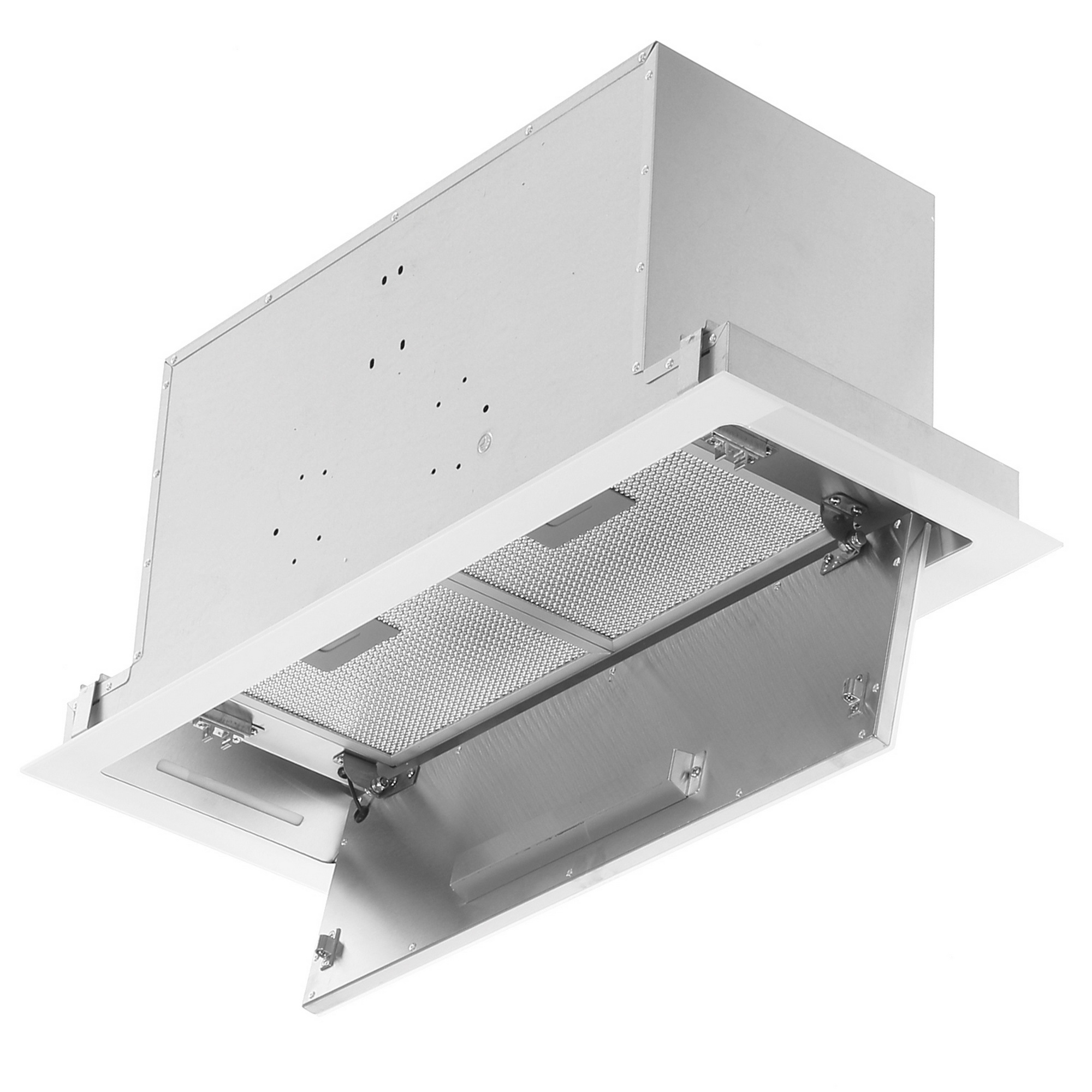 8195577 Вытяжка полновстраиваемая KRONA SELINA 900 GLASS white S белый/белый STDN-0063203 - Вид №2