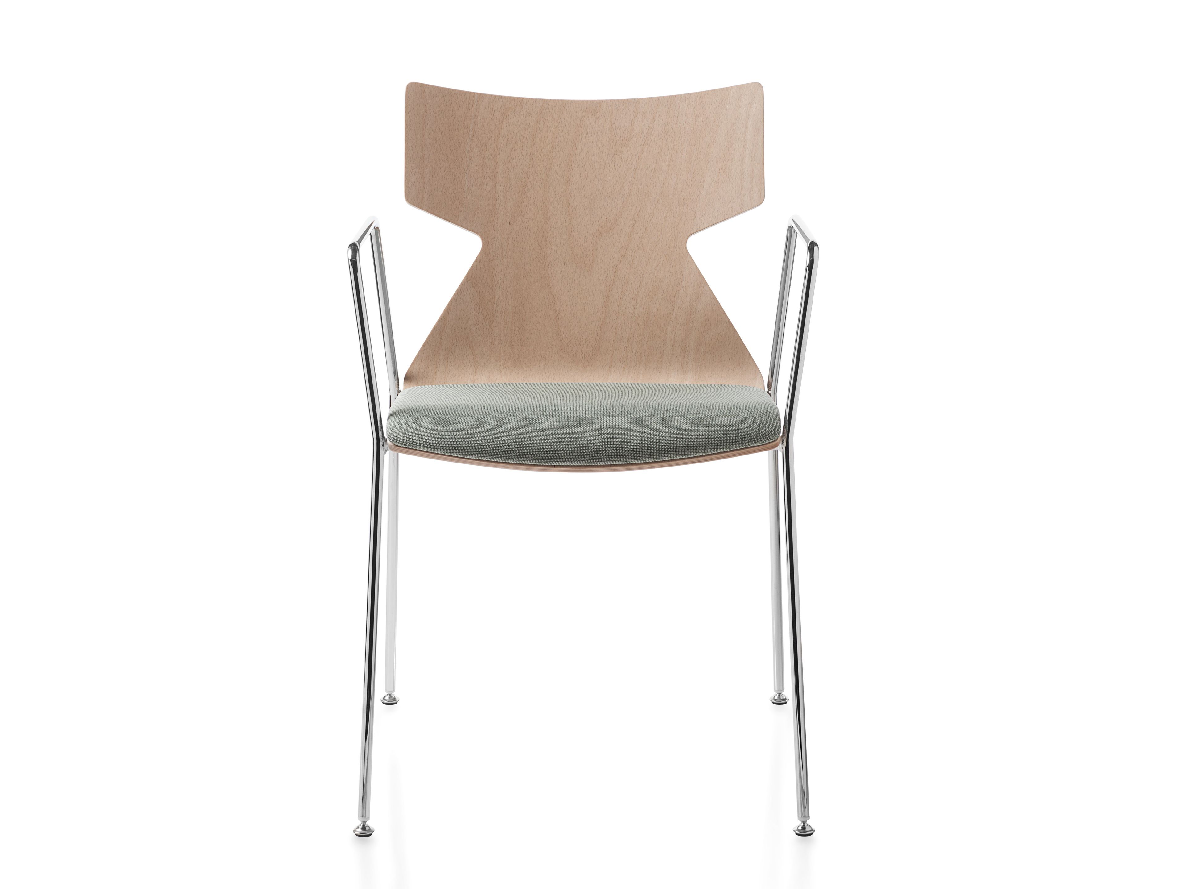 Стул конференции из бука со встроенной подушкой Kastel Kimbox Wood ARCH-00118576 - Вид №1