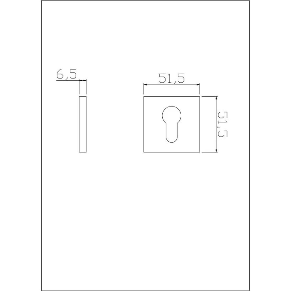 Накладка на цилиндр EDSON для защиты замочной скважины ø51 мм никель 85163299 STLM-0059257 - Вид №5