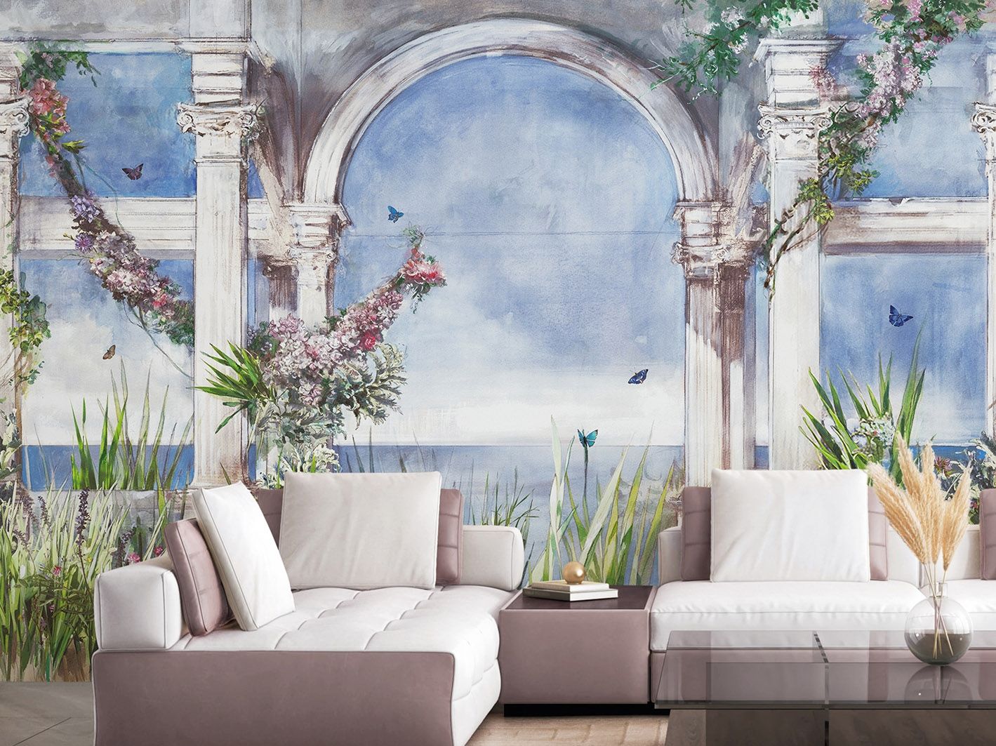 Перспективные обои ПВХ бесплатно, экологически чистые, моющиеся WallPepper INCANTO ARCH-00090619