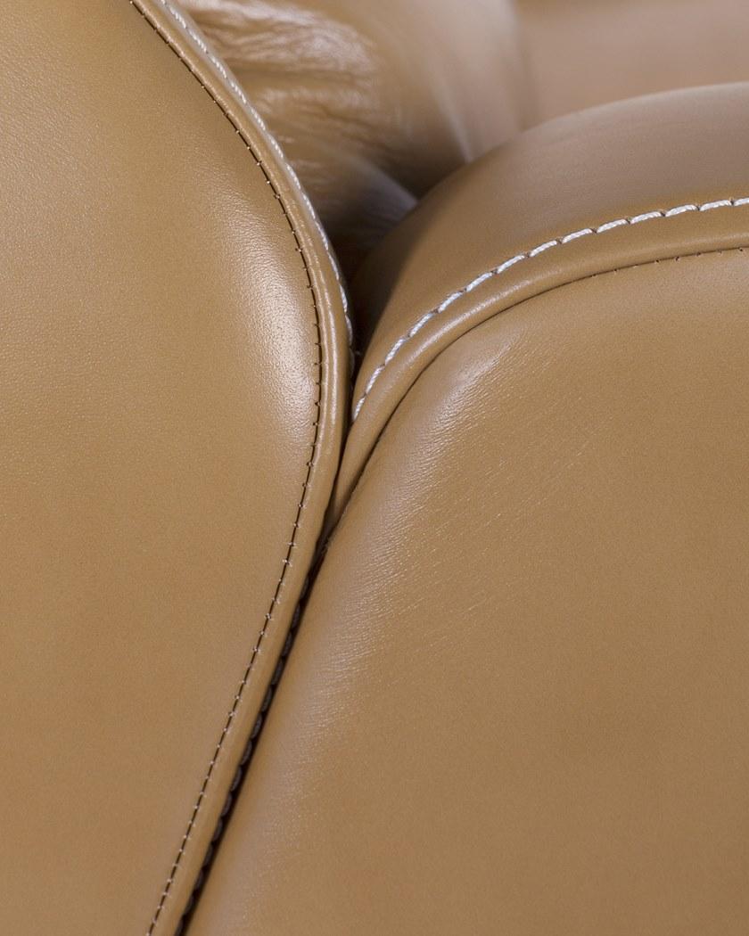 Greenapple Поворотное кожаное кресло с подлокотниками Perfect raw G702697  - Вид №4