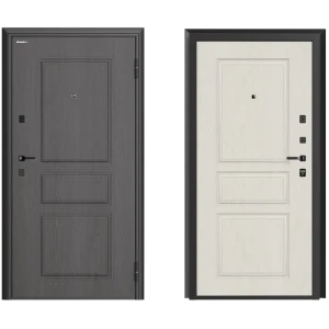 Дверь входная металлическая Классика 88x205 см правая белый