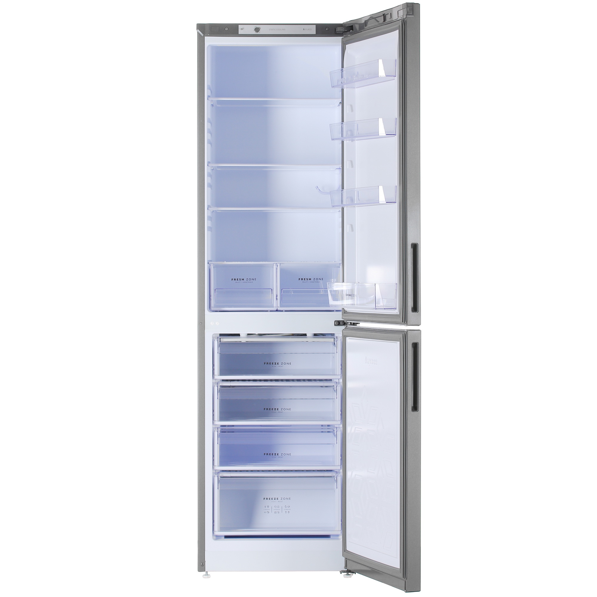 5348120 Холодильник с морозильником   Бирюса W6049 серый STDN-0060622 - Вид №1