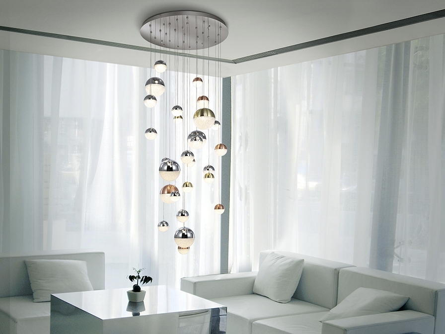 088159 Подвесной светильник LED 27L Ø80 DIM цветной Schuller Sphere