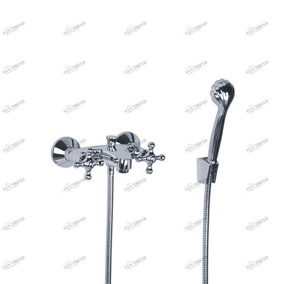 Смеситель для ванны с душевым гарнитуром ½“, настенный монтаж JOERGER Ramses 611.20.100.000