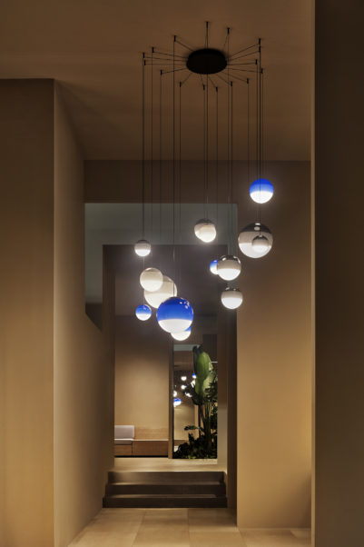 086129 Люстра 30 зеленая Marset Dipping Light  - Вид №6
