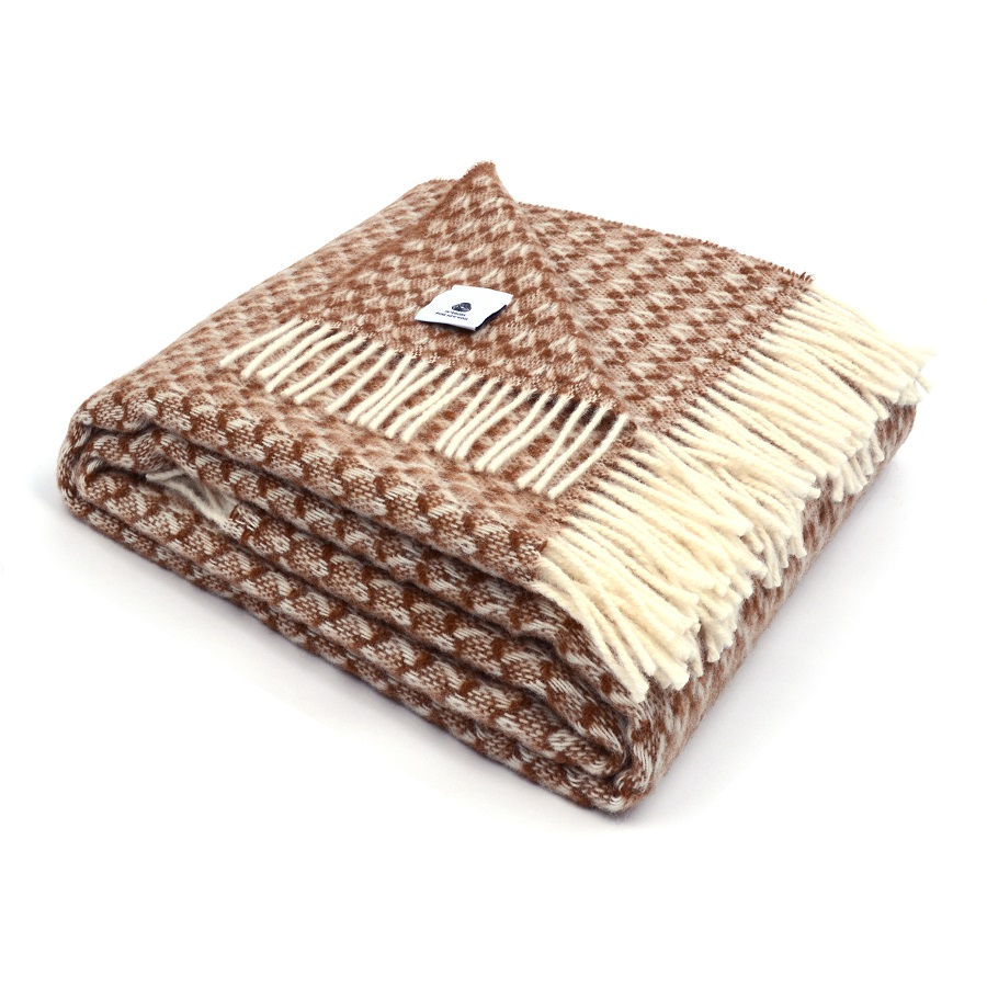 Плед Brias Triangle, 130х180 см, коричневый MARZOTTO BRIASTRIANGLE1200 - Вид №1