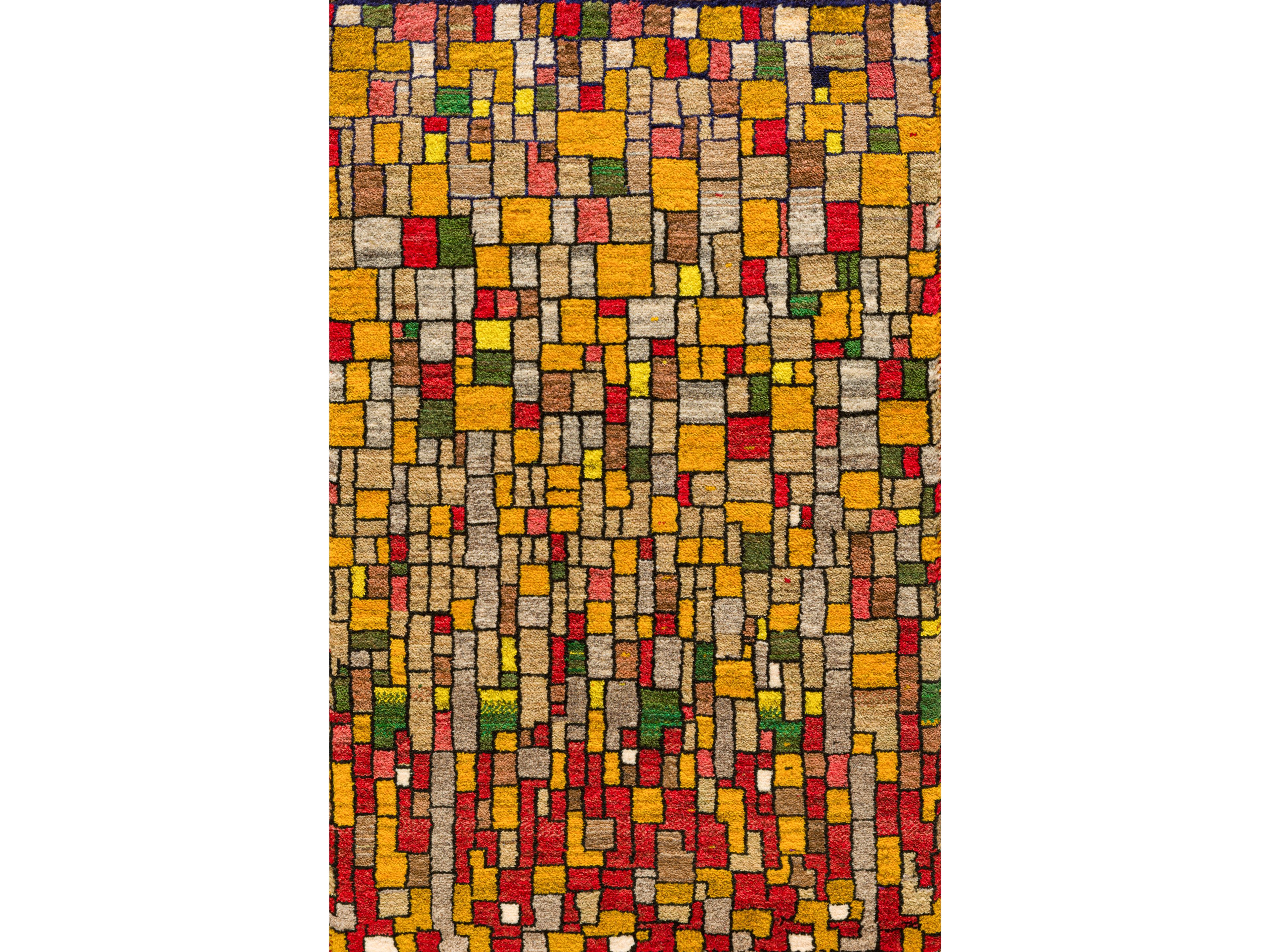 Прямоугольный шерстяной клетчатый ковер Zollanvari Stained-Glass-Designer ARCH-00062039 - Вид №1