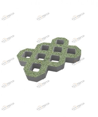 Тротуарные плиты "ГАЗОННАЯ РЕШЕТКА" - Б.1.ГР.8 (Гранит) Зеленый Santreyd sun-id-332525