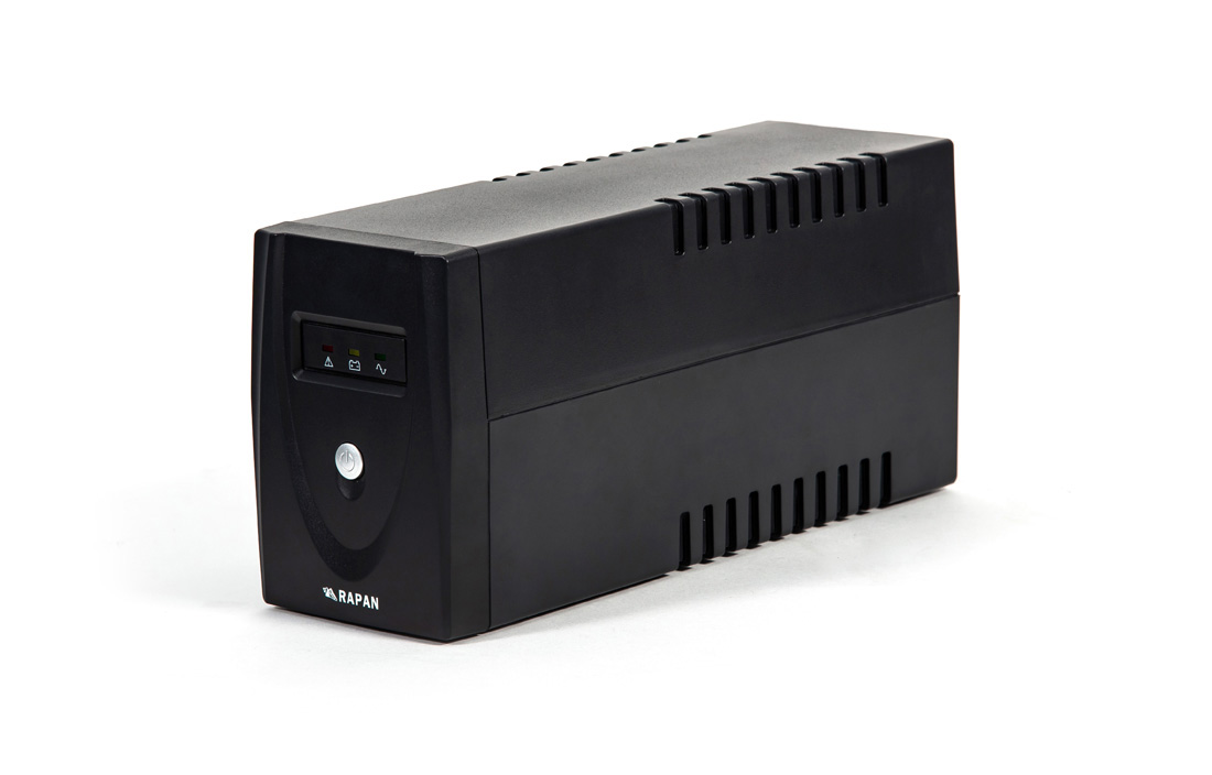 RAPAN-UPS 800 power supply 220 v 800va / 480w meander with battery 7 ah interactive Бастион  - Вид №3