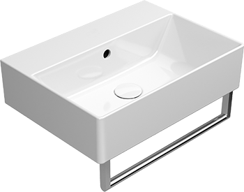 9447111 Подвесная раковина настенная овальная GSI ceramica  белая  - Вид №1