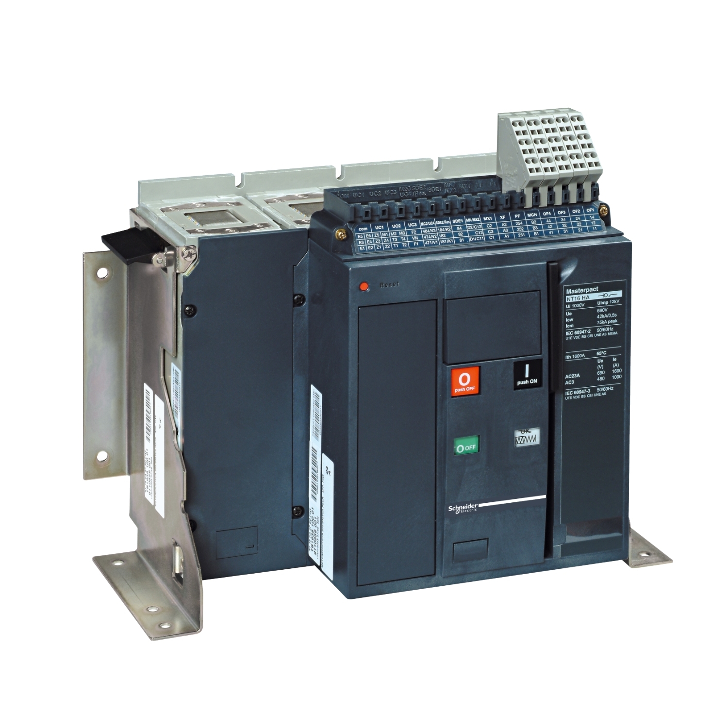 47164 NT 10 HA 4P СТАЦИОНАРНЫЙ_ТОЛЬКО В СОСТАВЕ КОНФИГУРИРУЕМЫХ АППАРАТОВ Schneider Electric Masterpact 