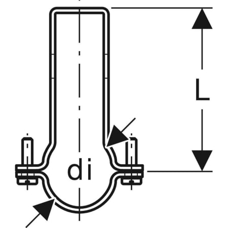 GEBERIT 360.861.00.1 Хомут Geberit Pluvia  - Вид №2