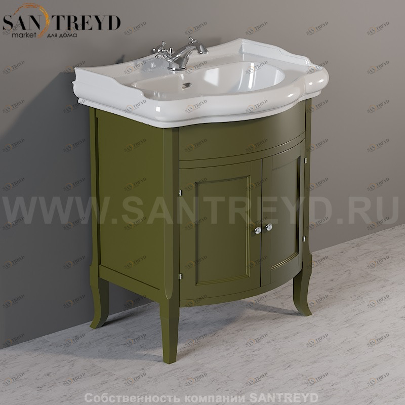 734952 Мебель закрытая под умывальник 73. Retro Kerasan