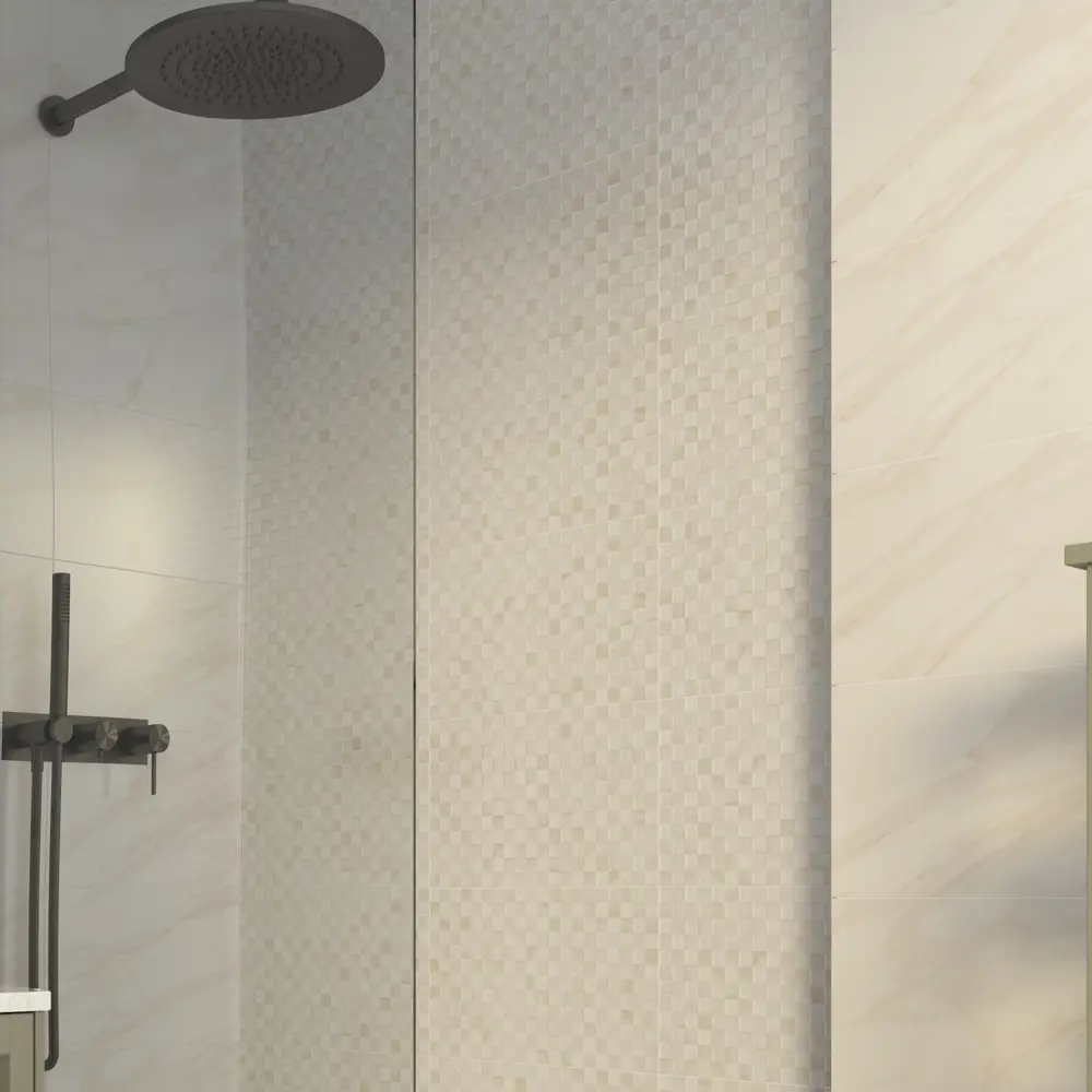 Плитка настенная Шахтинская Плитка Тиана 03 25x40 см 1.4 м² глянцевая цвет бежевый/серый 86745650 STLM-2190683