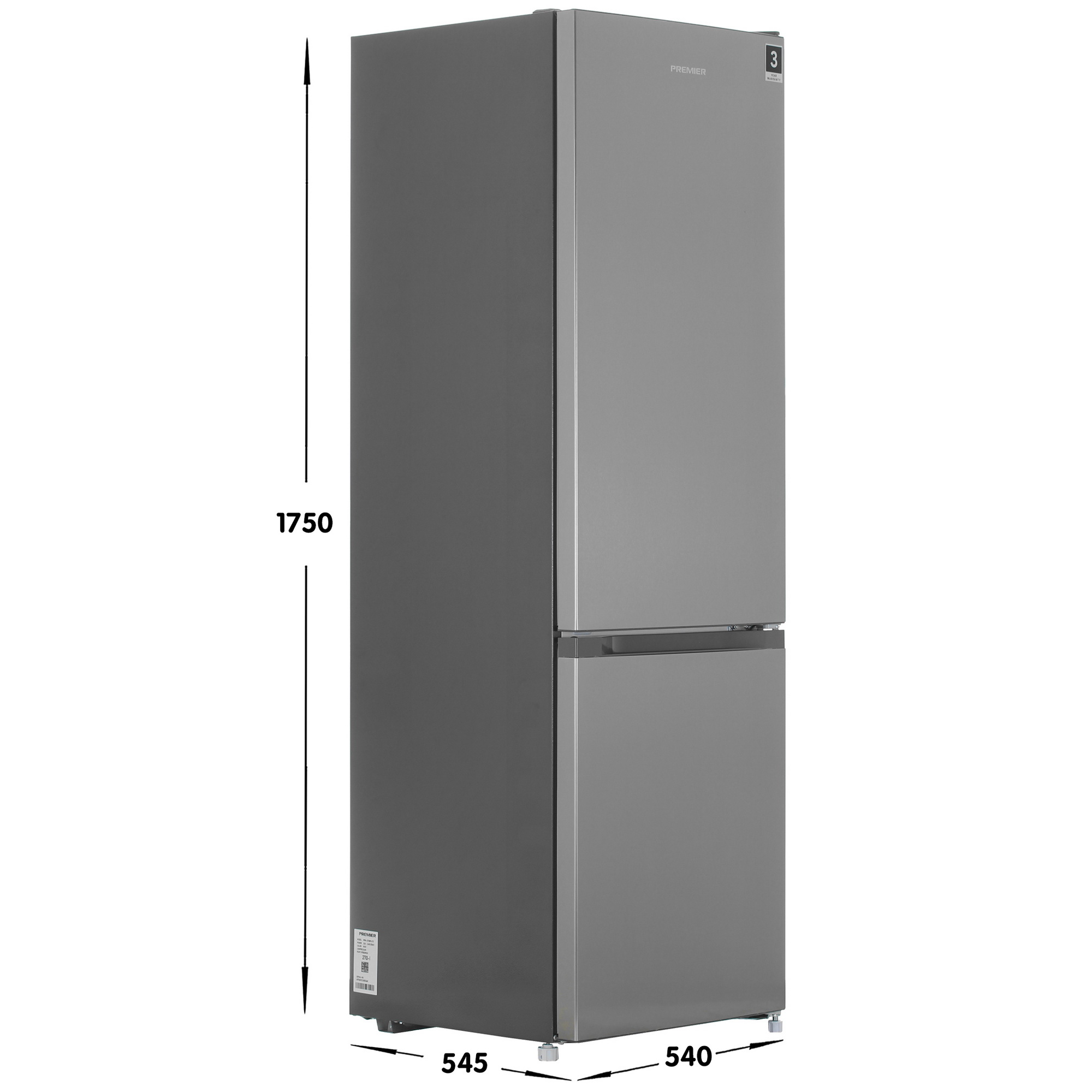 9284079 Холодильник с морозильником   PREMIER PRM-270BFLF/I серебристый STDN-0021336 - Вид №6
