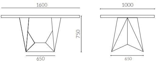 Стальной и деревянный стол ALMA DESIGN Клинт ARCH-00001681 - Вид №5