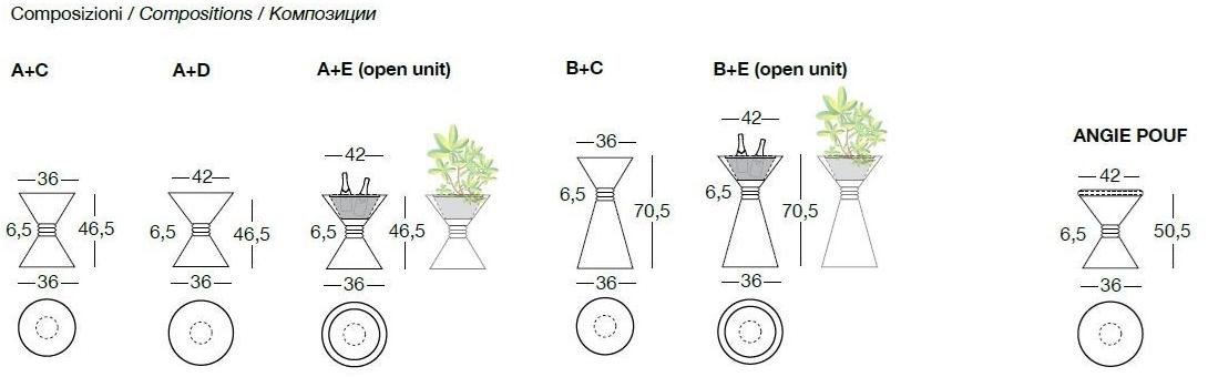 Longhi Металлический журнальный столик с вещевым ящиком Loveluxe 2017 – essence collection Y 731a - Вид №2