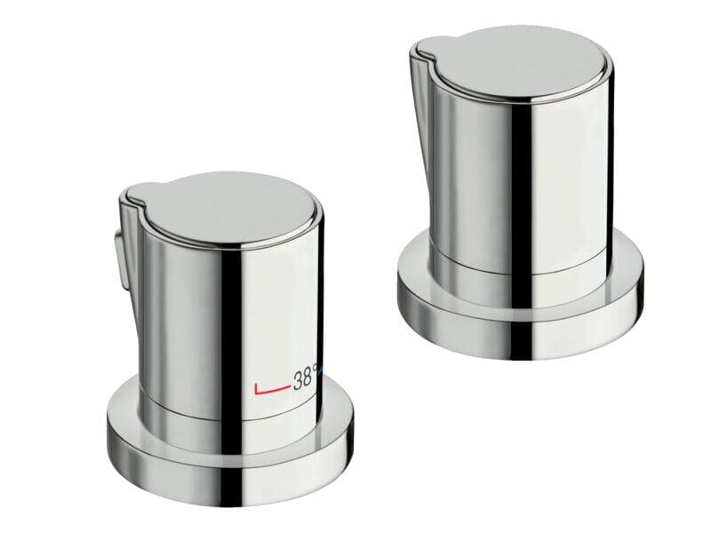 ABS 2 отверстия термостатический смеситель для ванны с переключателем CRISTINA Rubinetterie Термостатические смесители-Shower &amp ARCH-00055276