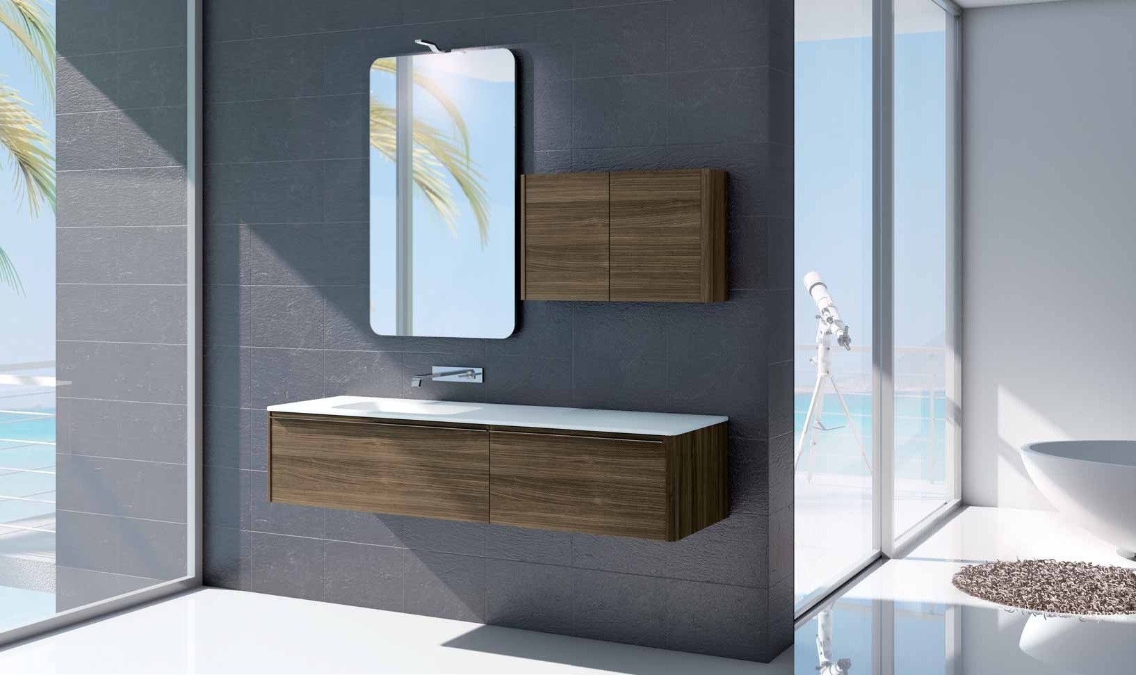 DRESS D-04 Комплект мебели L176, отделка шпон Noce Fume Mastella 38112 - Вид №1