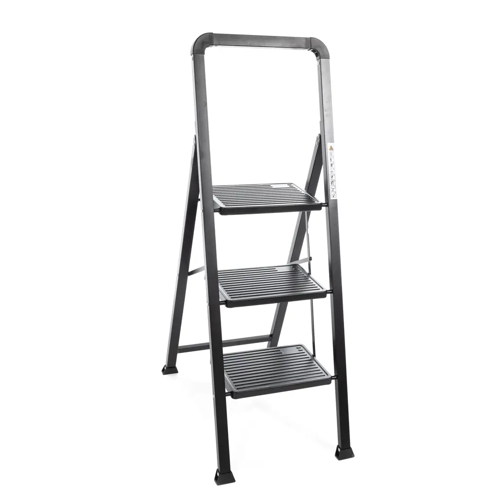 Стремянка стальная Zalger 3 ступени, максимальная нагрузка 150 кг STLM-2146258 - Вид №1