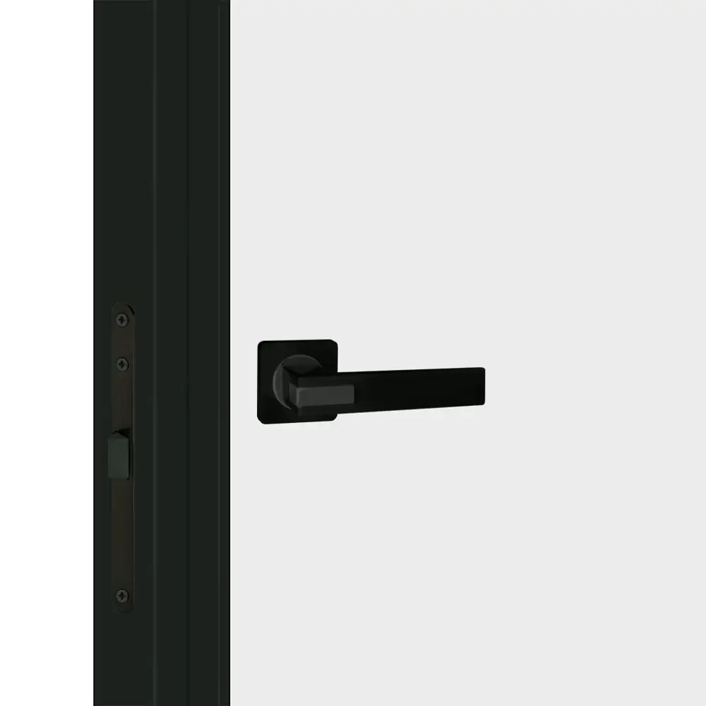 Дверь межкомнатная глухая Invisible Opt 80x200 см левая алюминий цвет белый с черной кромкой 89439074 STLM-2015107 VELLDORIS  - Вид №1