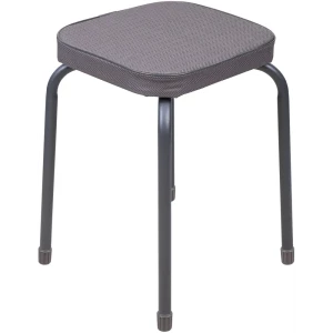 Табурет Haushalt НТ1/Н 32x46.5x32 см ножки металл/сиденье текстиль цвет серый