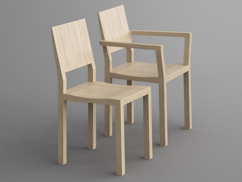 Vitamin Design Стул из массива дерева с подлокотниками Tau sun-id-1406111 - Вид №2