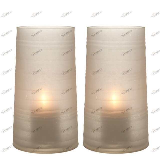 Подсвечник стеклянный белый 2 штуки Menardi L от Eichholtz EICHHOLTZ EICHHOLTZ 060334 Белый 