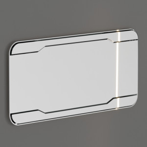 740501 Зеркало 150x70 см с подсвечиваемой рамкой и выключателем Kerasan Waldorf Италия