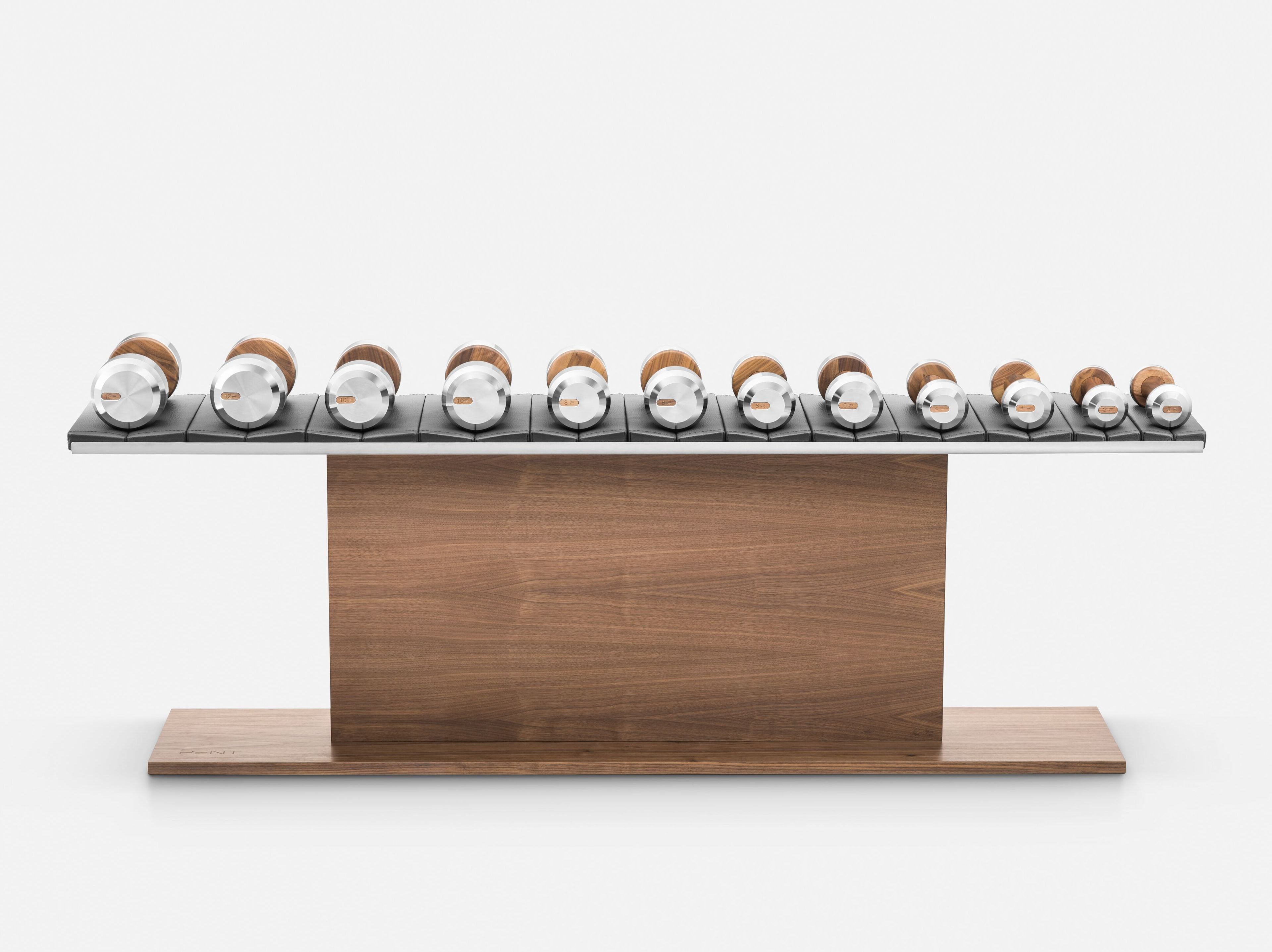 Набор гантелей из нержавеющей стали и дерева PENT Colmia ARCH-00081984