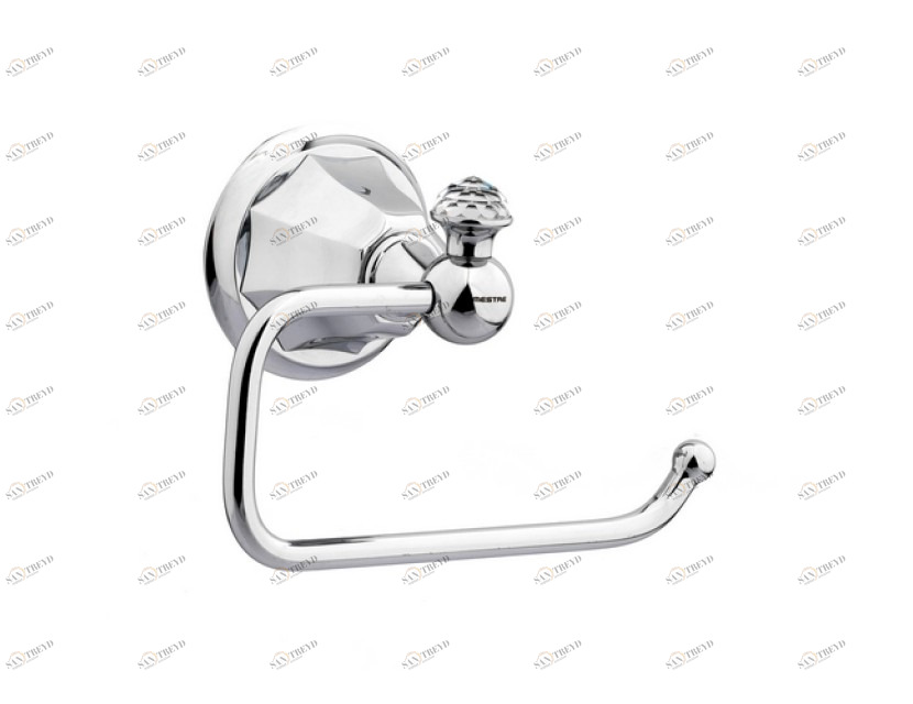 038277.000.50 Держатель для туалетной бумаги с кристаллами сваровски Яркий хром Mestre Indica