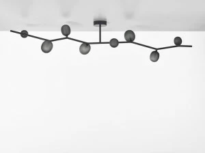 BROKIS Потолочный светильник из дутого стекла и металла Ivy