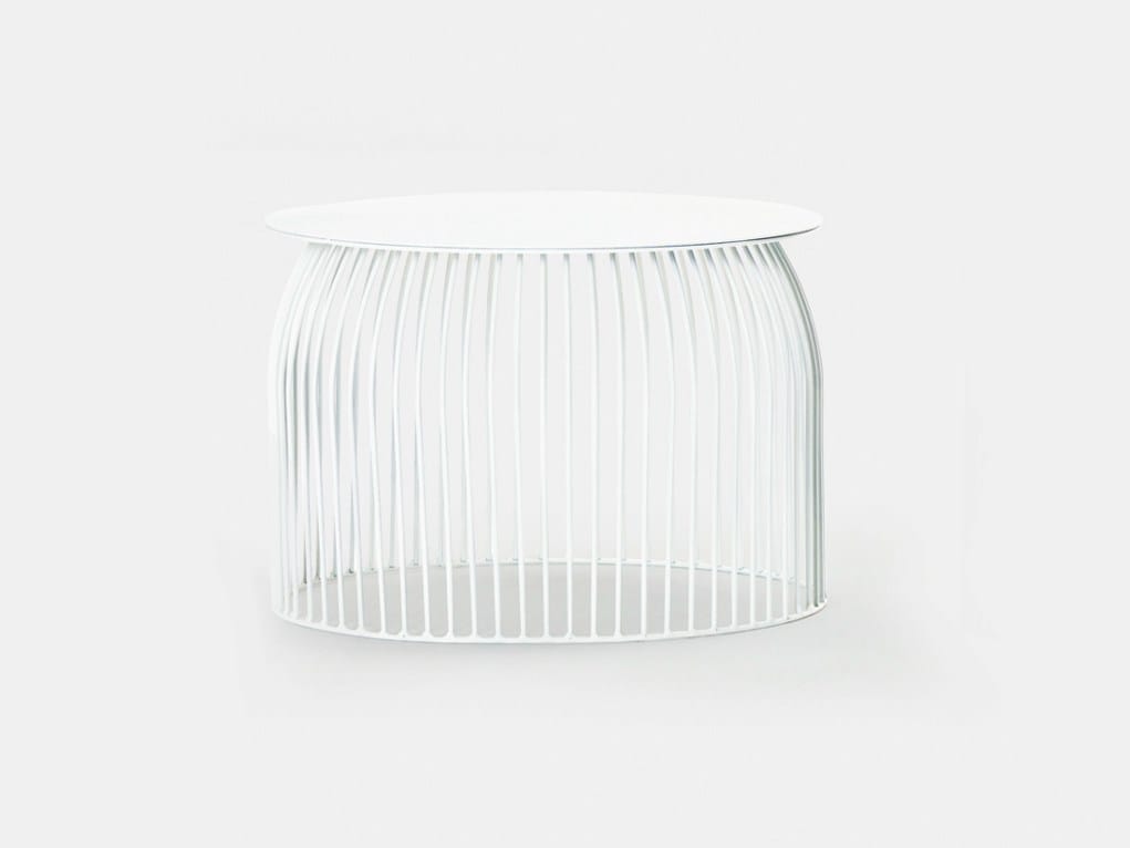 Стальной низкий круглый журнальный столик для контракта La Cividina Turi Turi ARCH-00009145