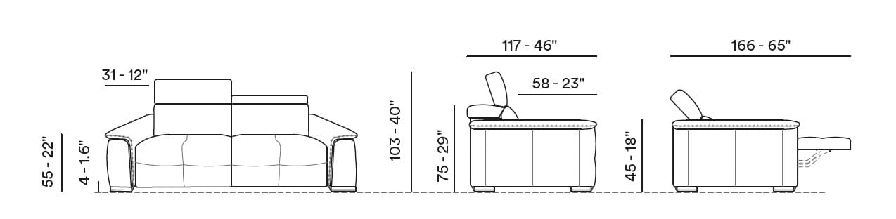 5-местный кожаный угловой диван Max Divani MAYON ARCH-00125883 - Вид №6