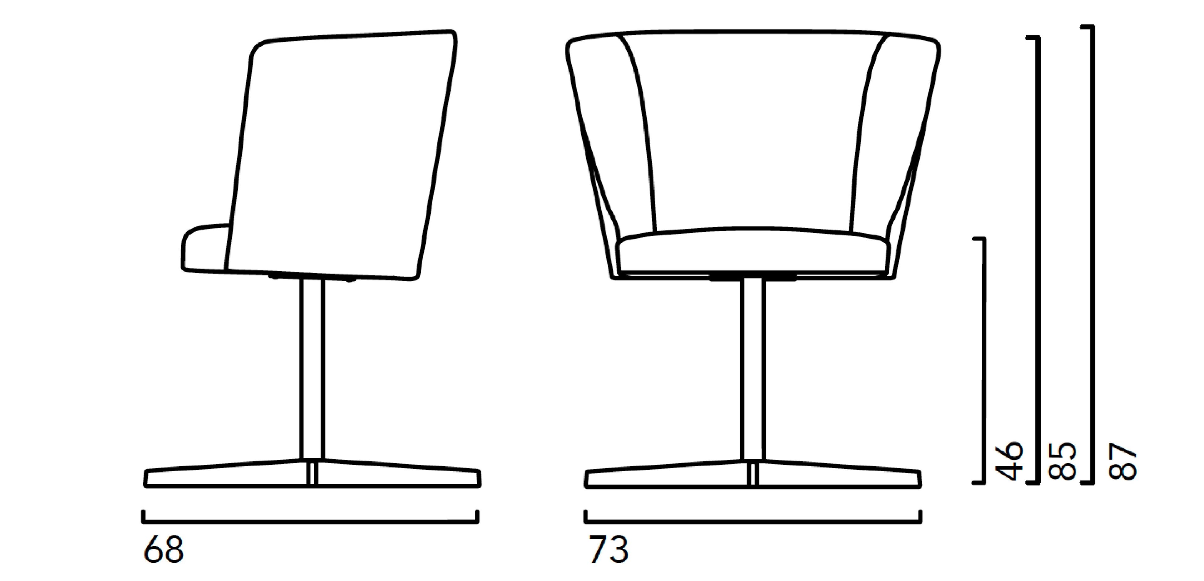 Вращающееся кресло с подлокотниками Crassevig ARCH-00003762