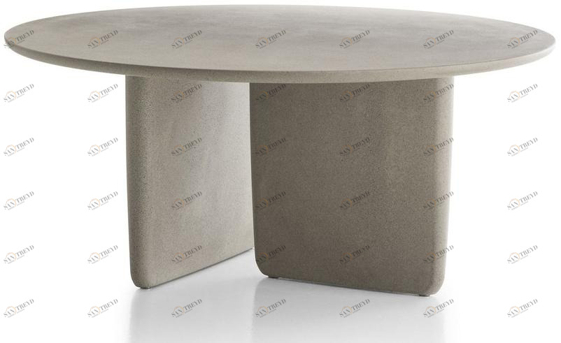 B&B Italia Outdoor Круглый садовый стол из бетона  Ot162 