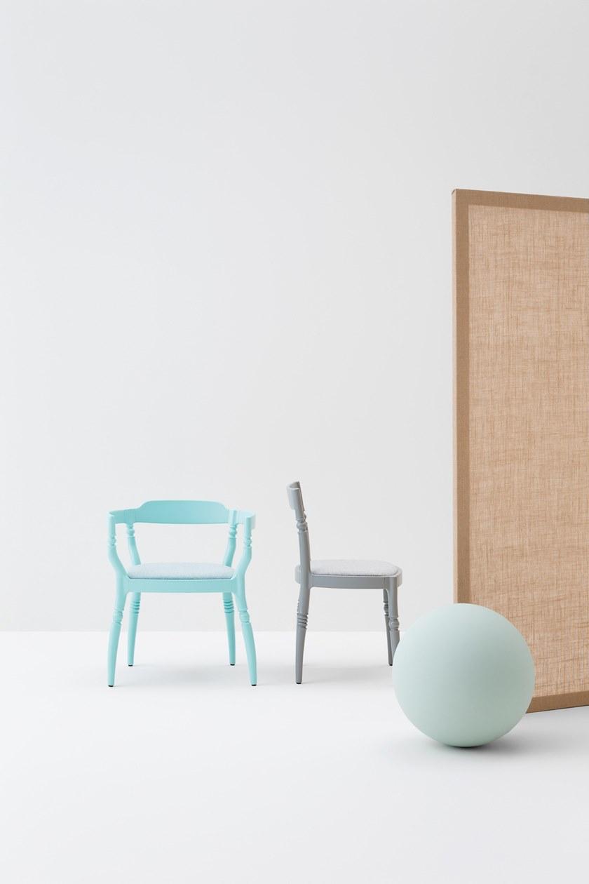 Billiani Кресло из бука с мягким сиденьем Toccata & fuga 531 - Вид №1