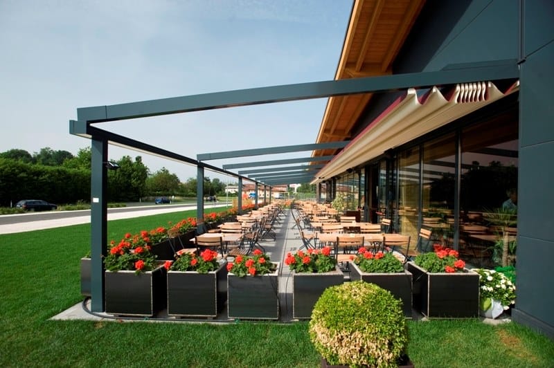 Алюминиевая пергола с раздвижной крышкой Pratic Tecnic ARCH-00044068 - Вид №2