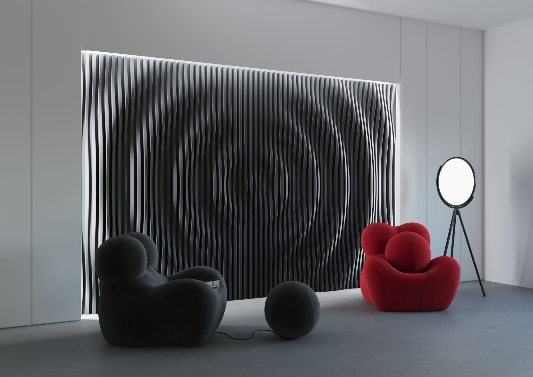 Трехмерная декоративная гипсовая панель WallDeco VOLUME ARCH-00022126 - Вид №1