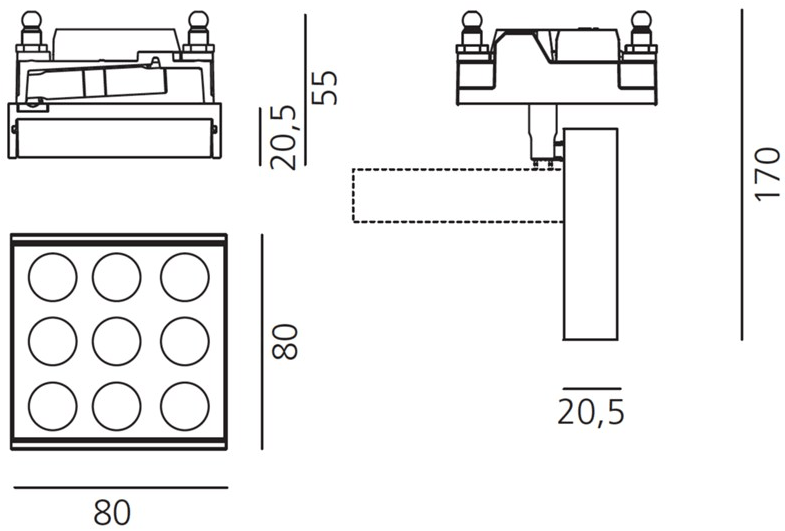 Artemide Светодиодный регулируемый потолок из алюминия sun-id-1351924 - Вид №9