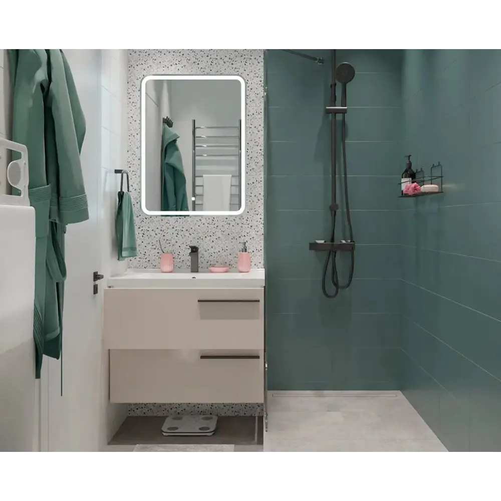 Зеркальный шкаф Santreyd Elmer с LED-подсветкой для ванной комнаты 82504951 STLM-0028843 - Вид №3