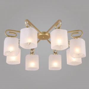 Потолочная люстра Eurosvet Camila 30143/8 латунь EUROSVET ДИЗАЙНЕРСКИЕ, CAMILA 279004 Белый