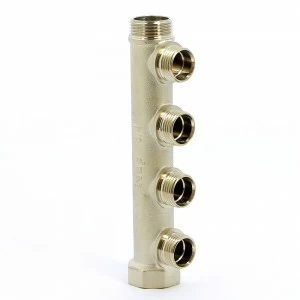 Коллектор НВ 3/4" никелированный ITAP 4 выхода 1/2"Н 38мм