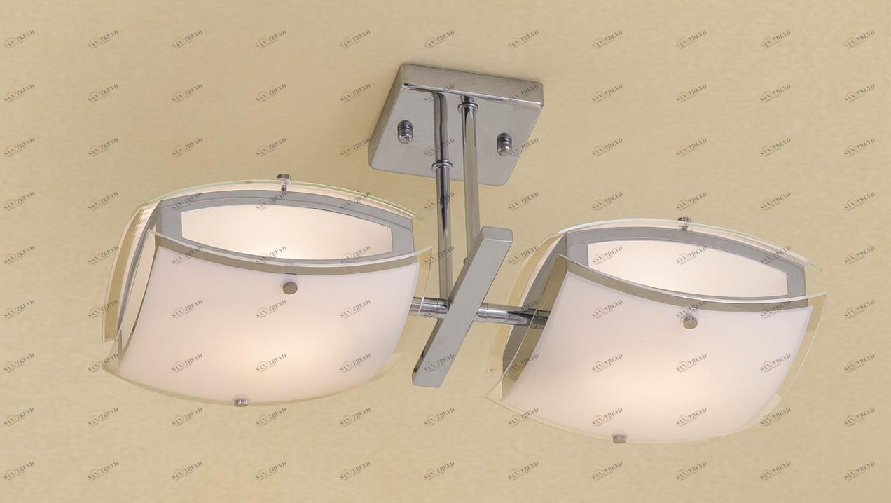 Потолочная люстра Citilux Берген CL161121 CITILUX БЕРГЕН ХРОМ 183019 Белый 