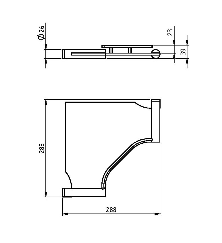 Угловая полка с ограждением Novaservis Metalia 2 6258.0 хром 62580 - Вид №1