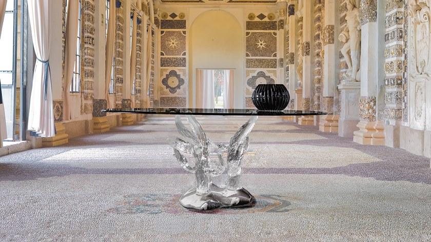 Reflex Круглый обеденный стол из стекла Corallo sun-id-1401272 - Вид №1