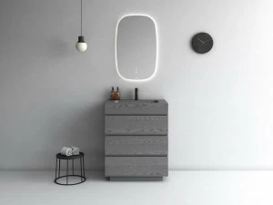 Fiora Отдельно стоящая тумба под умывальник из полиуретана с ящиками Making