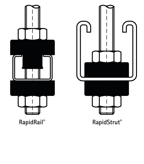 4125006 Крепление для труб  BIS Виброгаситель для звукоизоляции при монтаже на профиле WALRAVEN  - Вид №2